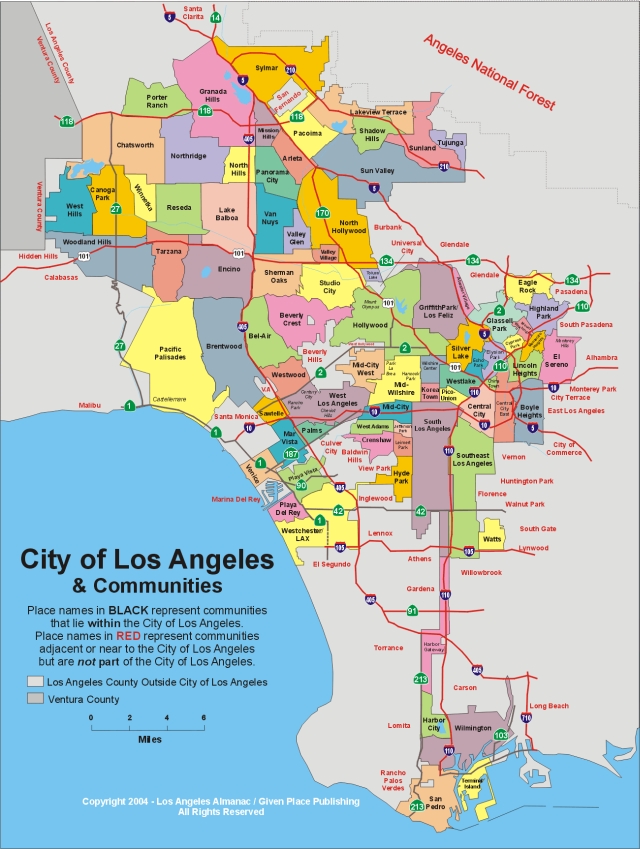 map los angeles area Los Angeles Rent Control Map map los angeles area